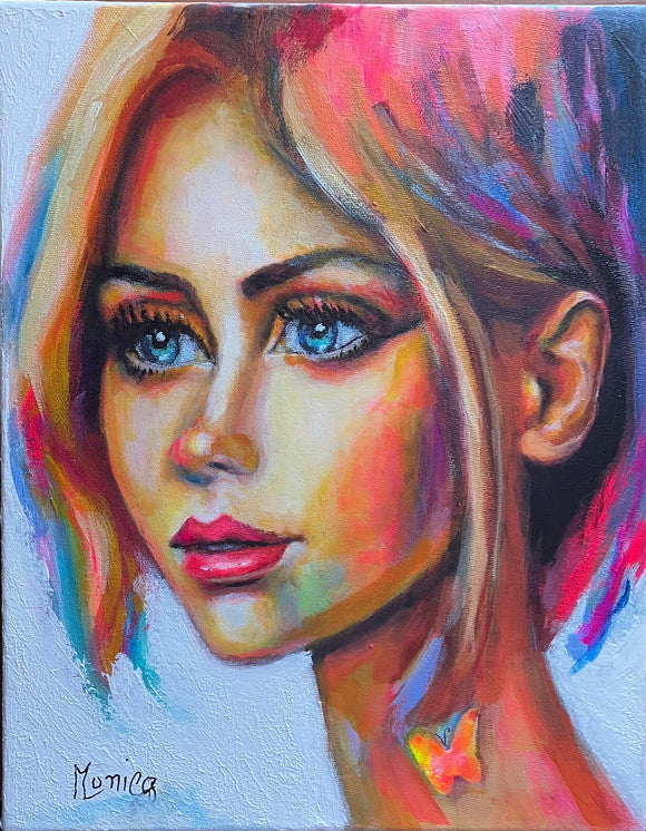 Ingénue, mais pas tant que ça! Portrait réalisé par Monique Arsenault, Québec, Canada.
